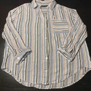 IC COLLECTION Multicolor Striped Casual Shirt